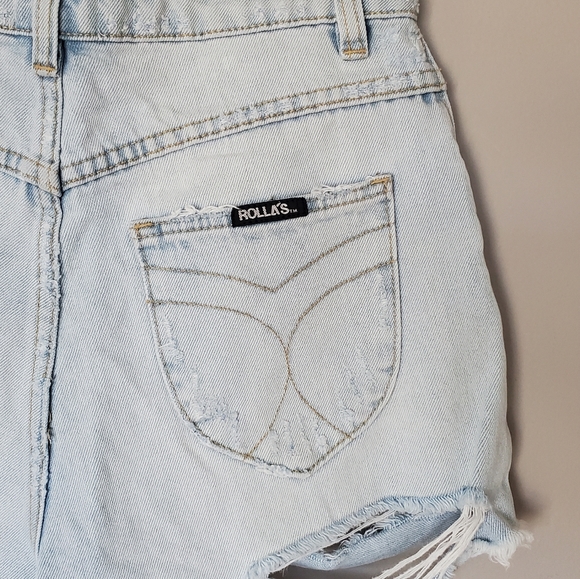 Urban Outfitter x Rolla's Dusters High Rise Relaxed Jean Shorts - Picture 7 of 8